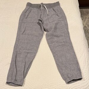 Grey Linen Athleta Jogger Pants - size 4
